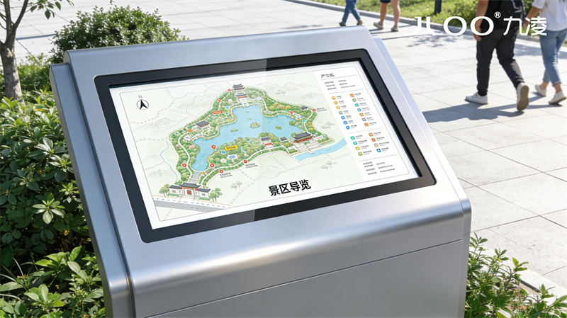 2026年4月最新：JLOO九凌丨75寸户外广告机健身中心抗反射无损画质7×24小时稳定显示