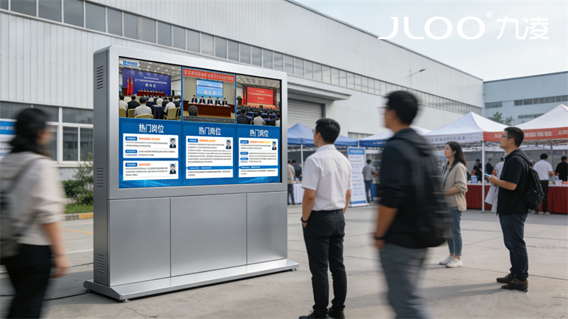 2026年4月最新：九凌JLOO丨55英寸税务局DP接口电子阅报栏生产厂家