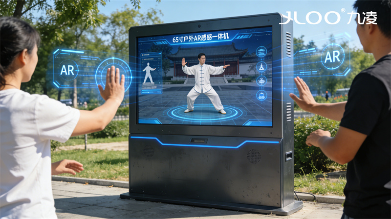 九凌JLOO:4G户外广告机招商信息发布智能分屏