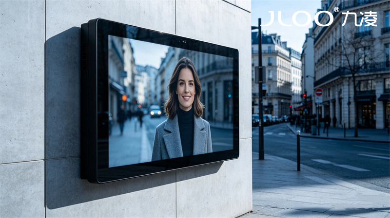 九凌JLOO:4G户外广告机招商信息发布智能分屏