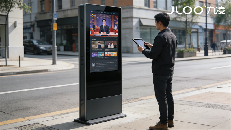 2026年最新：JLOO九凌丨55寸室外显示器康复中心定制化结构异形场景量身打造