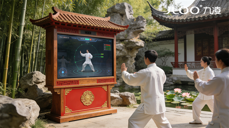 2026年4月最新：JLOO九凌丨43寸户外广告机非遗展示点全贴合防雾温差不花屏定制亮度参数