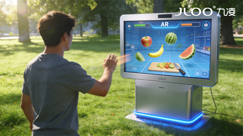 九凌JLOO:自动开关机广告机文明城市宣传防霜雪