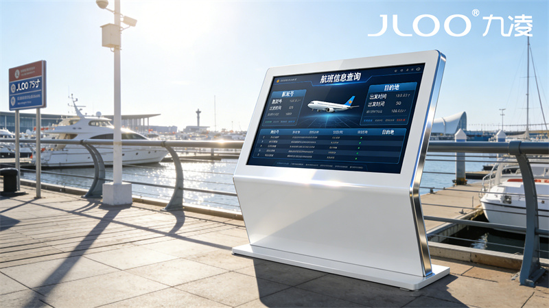 九凌JLOO:自动开关机广告机文明城市宣传防霜雪