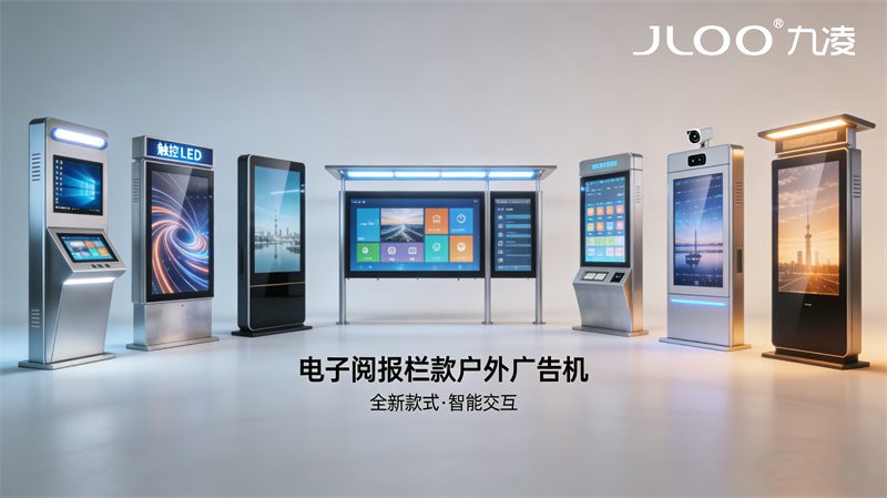 九凌JLOO:55寸户外广告机功率多大合适文化节展示易维护