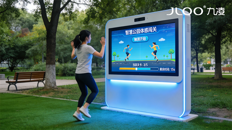 2026年4月最新：JLOO九凌丨43寸户外广告机体育场全贴合防雾温差不花屏定制亮度参数