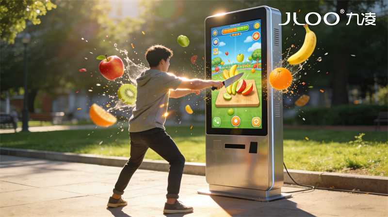 2026年4月最新：九凌JLOO丨55英寸健康驿站HDR显示阳光下可视屏