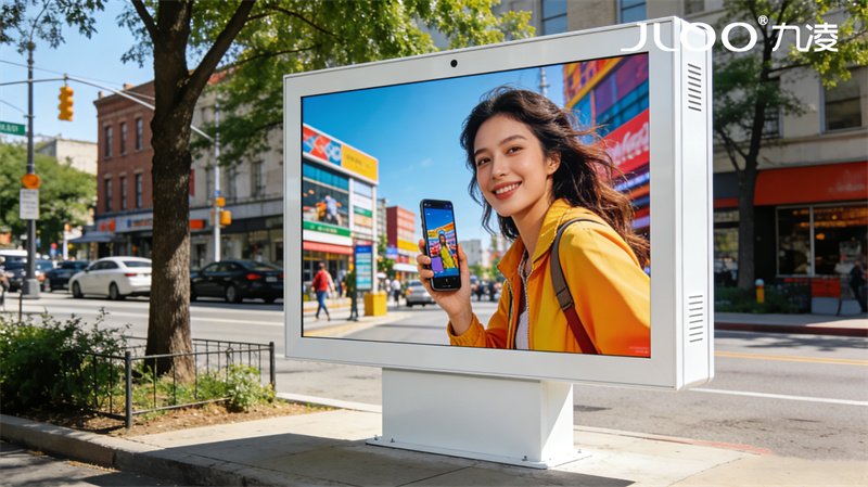 2026年4月最新：JLOO九凌丨43寸户外广告机食品产业园低温防冻恒温工业散热机身快速导热
