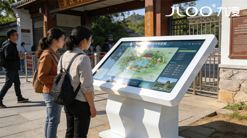 2026年4月最新：九凌JLOO丨55英寸车站通道节目排程大型室外显示器有哪些