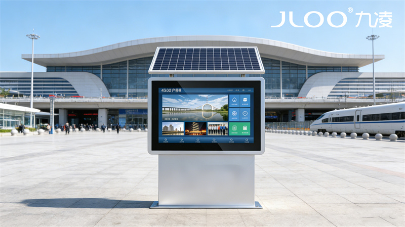 九凌JLOO:城市驿站权限管理43寸户外广告机多少钱一台