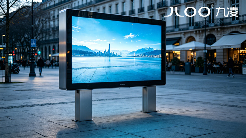 2026年4月最新：九凌JLOO丨55英寸马术俱乐部白昼清晰防眩光户外广告机