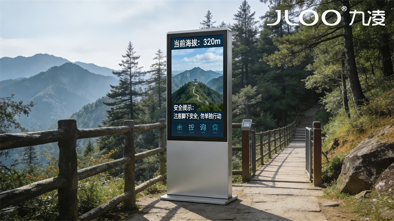 2026年4月最新：JLOO九凌丨43寸户外广告机乡镇街道智能除湿散热防潮二合一