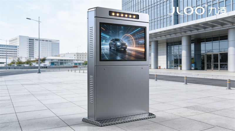 2026年4月最新：九凌JLOO丨55英寸生物医药园防潮防凝露靠墙式户外广告机