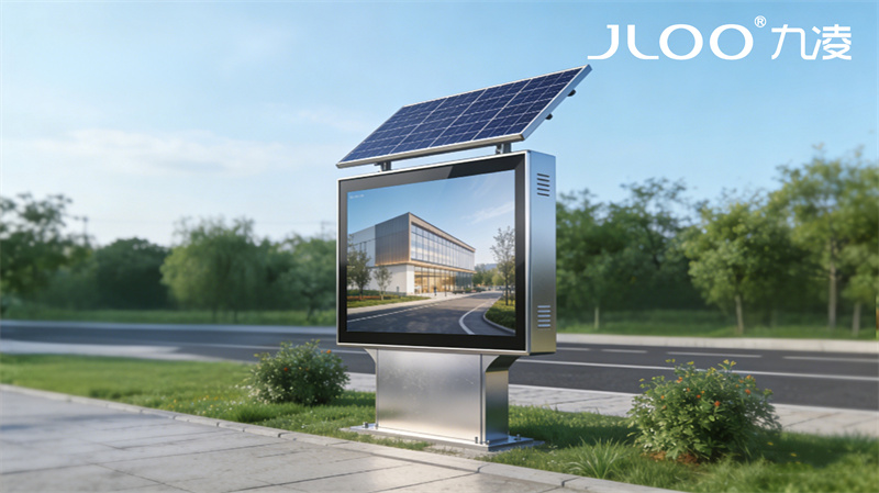 2026年最新：JLOO九凌丨98寸户外广告机中学智能休眠节能模式自动切换