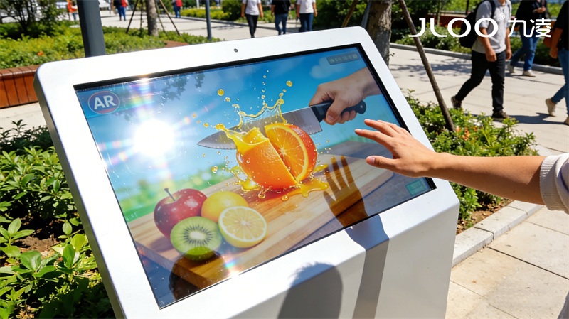 2026年4月最新：JLOO九凌丨75寸户外广告机健身中心抗反射无损画质7×24小时稳定显示