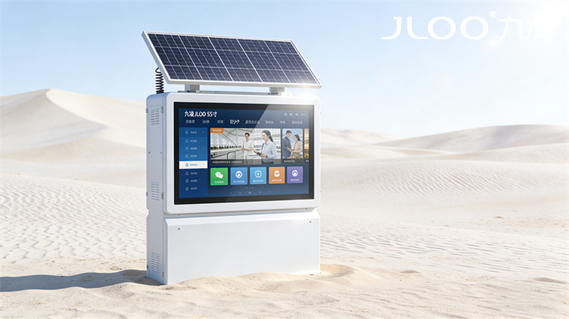 2026年4月最新：九凌JLOO丨55英寸地下车库TF卡槽智能温控广告机