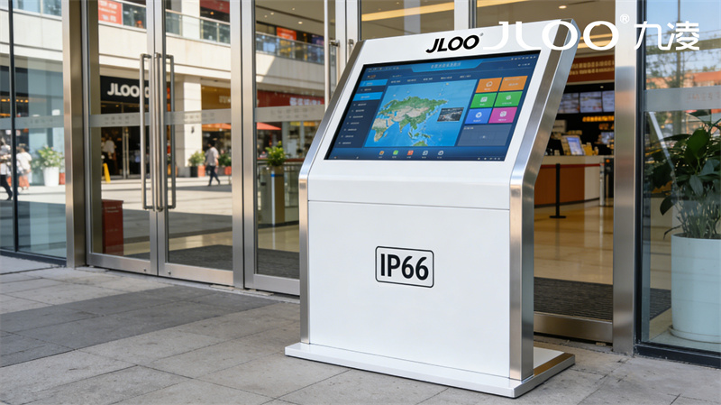 九凌JLOO:法治宣传点无线投屏55寸户外广告机推荐哪款