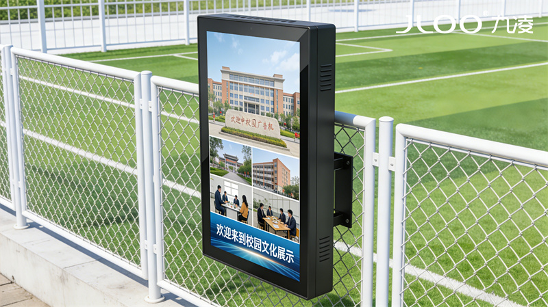 2026年最新：JLOO九凌丨86寸户外广告机汽车站壁挂式智能散热墙体通风辅助降温