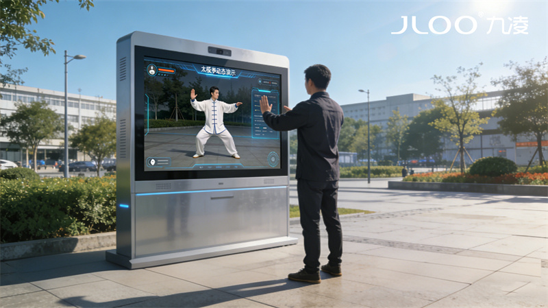2026年4月最新：JLOO九凌丨65寸户外广告机园区大门加密传输管控数据安全防篡改