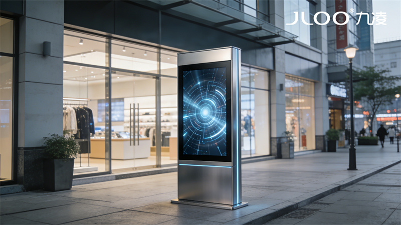 九凌JLOO:小区广场轮播定时开关机全金属广告机