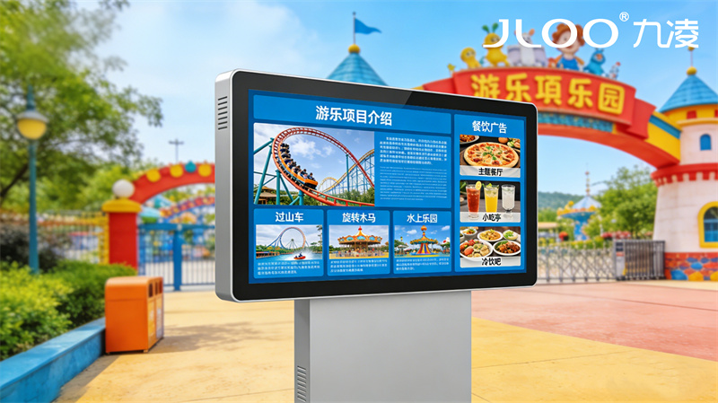 2026年4月最新：九凌JLOO丨55英寸品牌门店电容触摸户外广告机批发