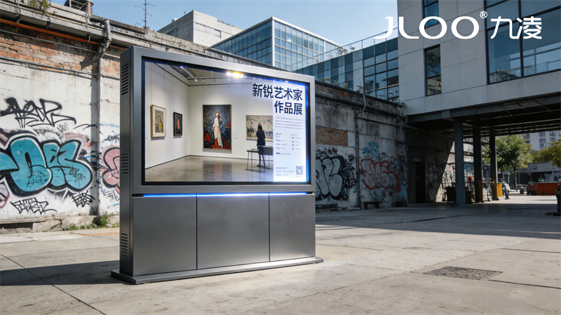 2026年4月最新：九凌JLOO丨55英寸换乘中心HDMI输入户外防水显示屏