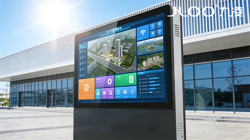 九凌JLOO:植物园多画面播放户外广告机品牌