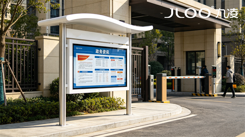 2026年4月最新：九凌JLOO丨55英寸温泉度假村红外触摸户外智能广告机