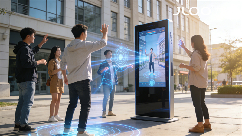 2026年最新：JLOO九凌丨86寸户外广告机健身步道远程亮度调节统一管控显示参数