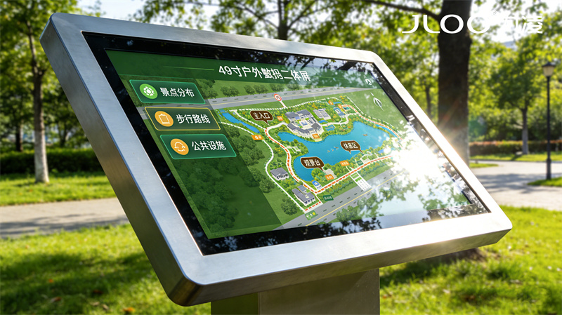 2026年4月最新：JLOO九凌丨43寸户外广告机旅游景区室外防暴雨密封抗沙尘耐风化防护