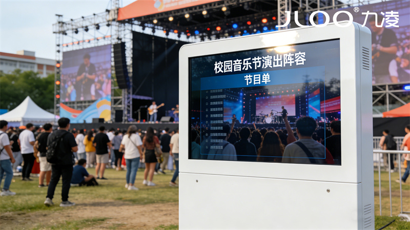 2026年4月最新：九凌JLOO丨55英寸百货商场低色偏双屏户外广告机