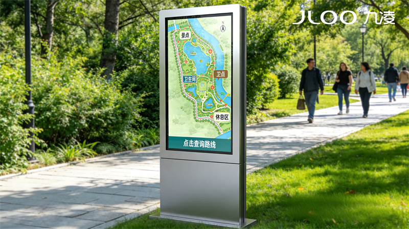 2026年最新：JLOO九凌丨86寸户外广告机中学智能休眠节能模式自动切换