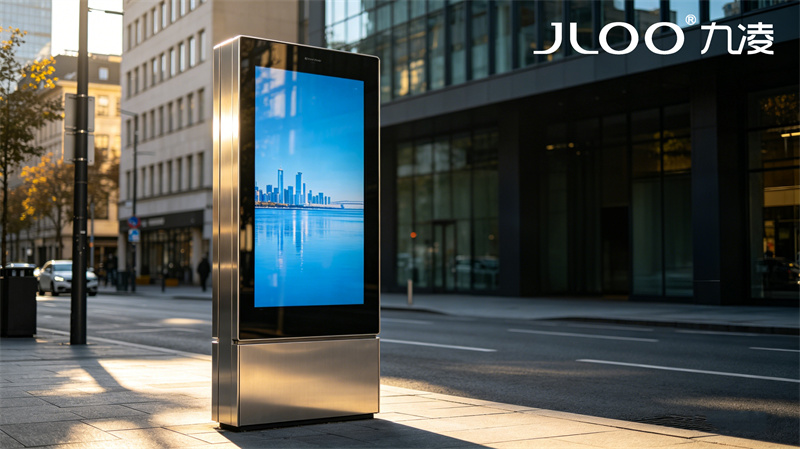 2026年4月最新：九凌JLOO丨55英寸廉政教育点信创系统IP66户外广告机