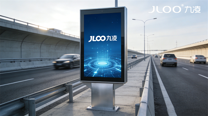 2026年最新：JLOO九凌丨98寸户外广告机食堂门口加厚金属外壳高强度机身抗冲击