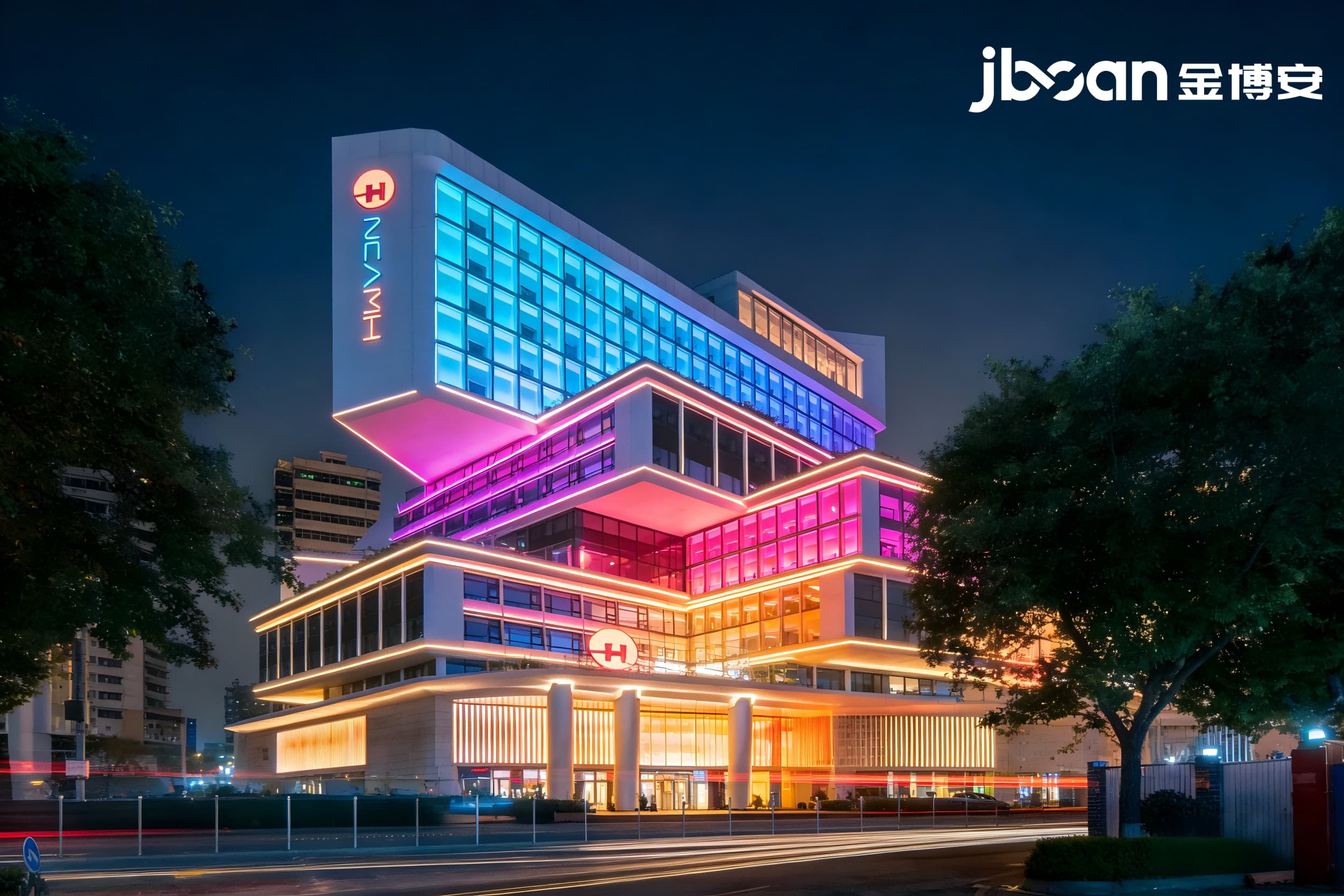 JBOAN金博安：柔性灯带会展建筑夜景照明工程级灯具源头厂家