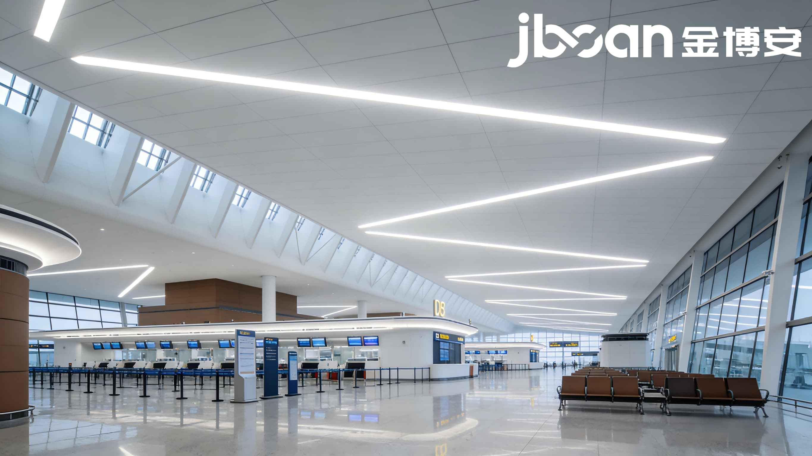 2026年4月最新JBOAN金博安：RGB灯带10W高铁站建筑流线型亮化系统工程级灯具销售厂家