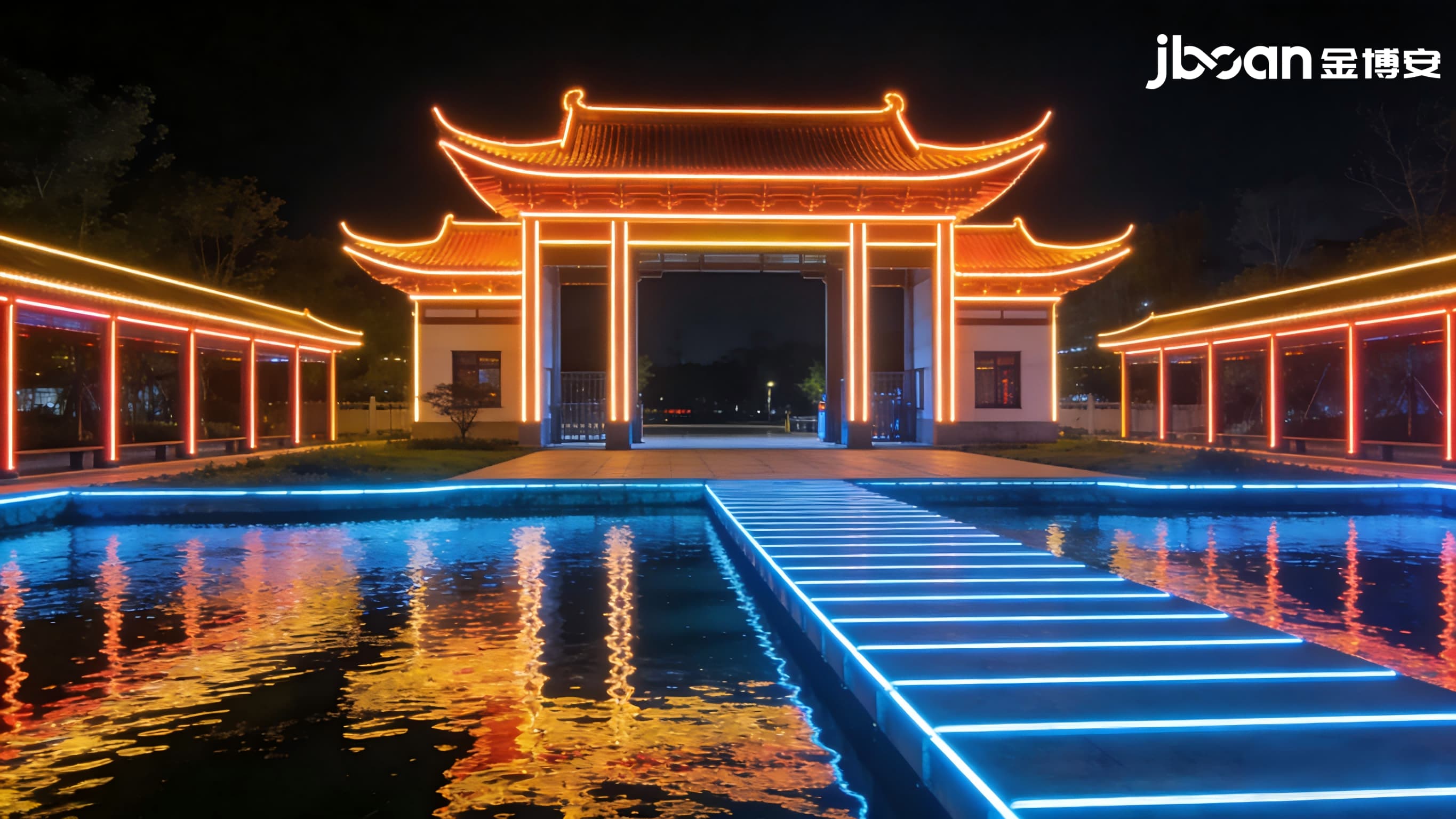 2026年4月最新JBOAN金博安：RGBW洗墙灯24W景观夜景照明工程级灯具供应厂家