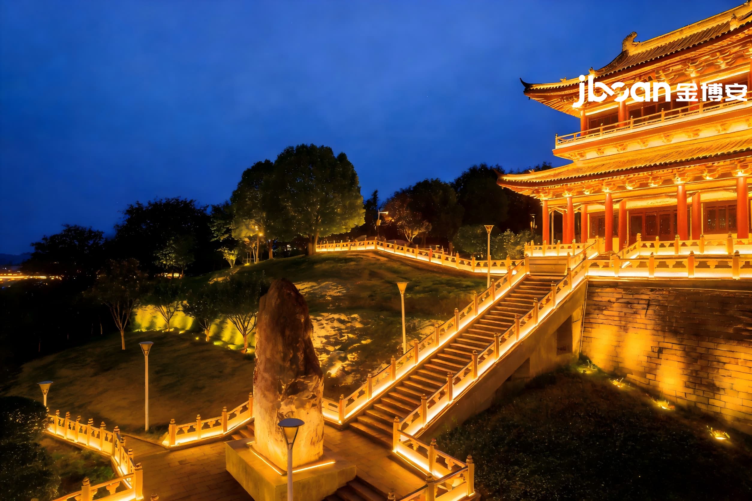 JBOAN金博安：亮化工程洗墙灯建筑夜景照明灯具厂家怎么选