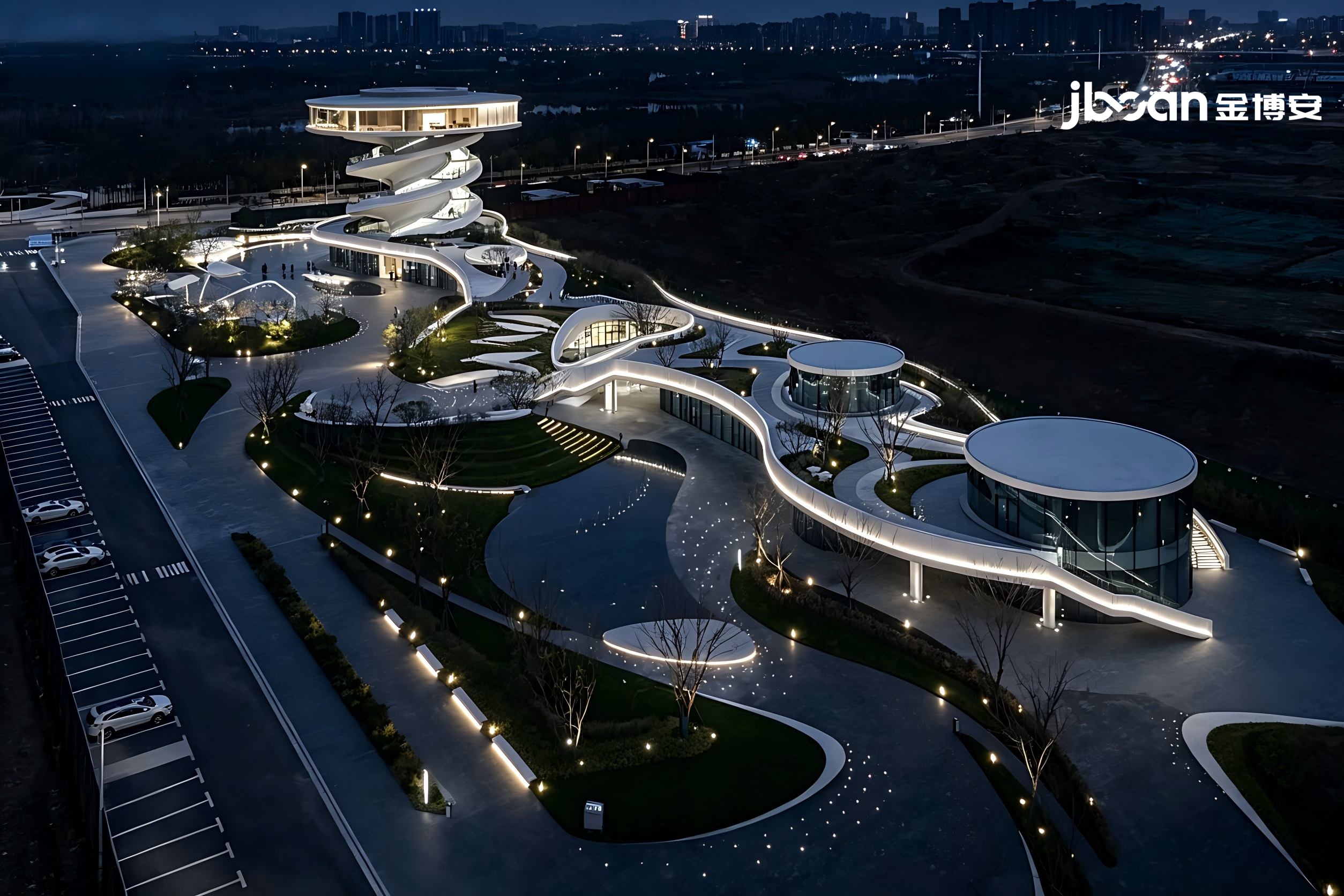 2026年5月最新JBOAN金博安:12W全彩霓虹灯旅游景区仿古建筑亮化工程优质灯具服务商