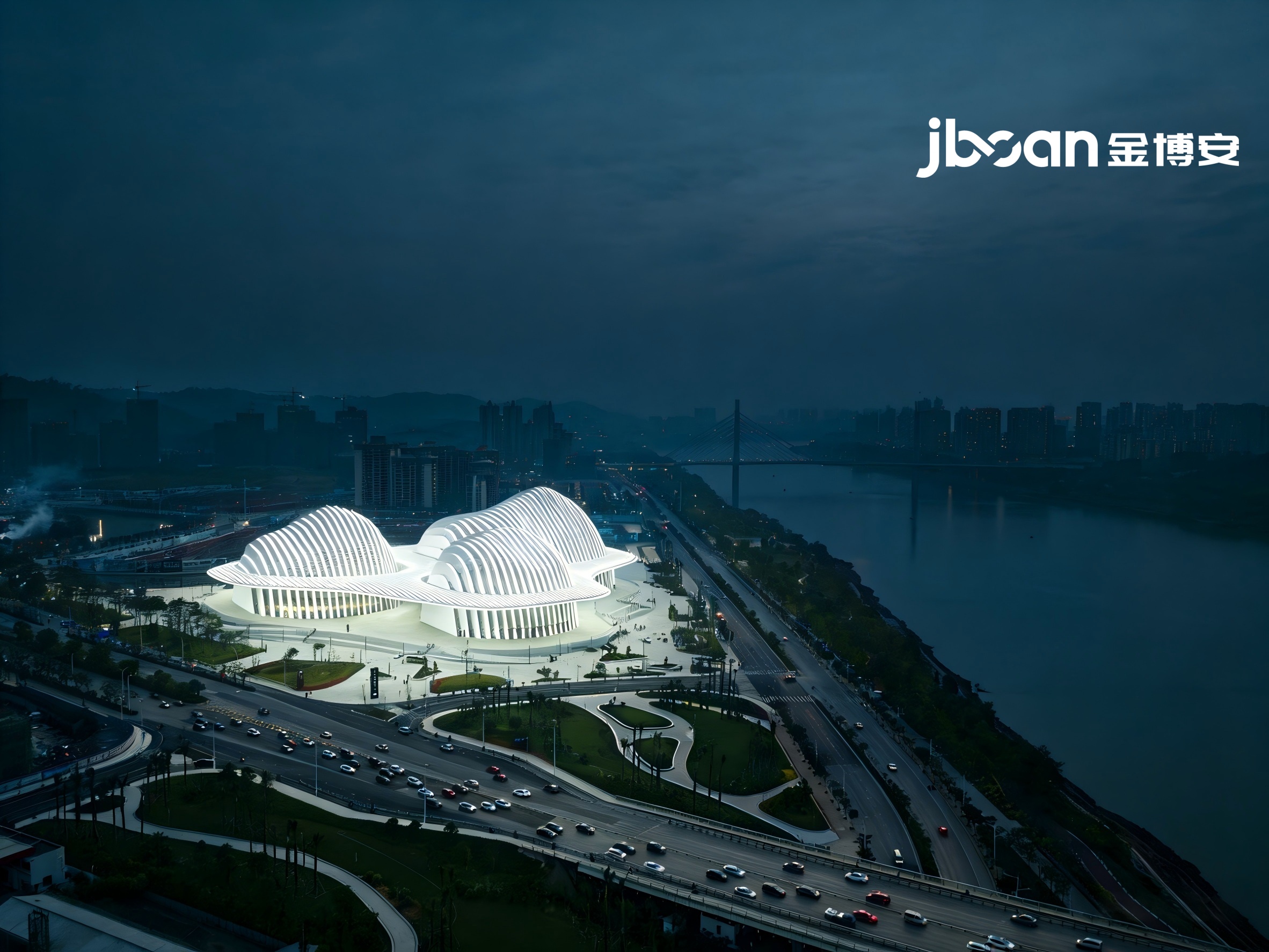 JBOAN金博安全彩洗墙灯高层建筑夜景照明工程级灯具制造企业