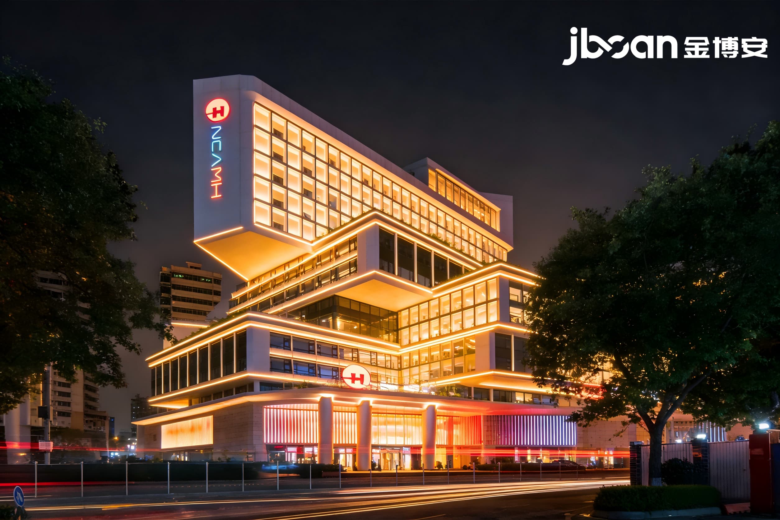 2026年5月最新JBOAN金博安：RGBW洗墙灯24W城市主干道两侧建筑群亮化项目工程级灯具实力厂家