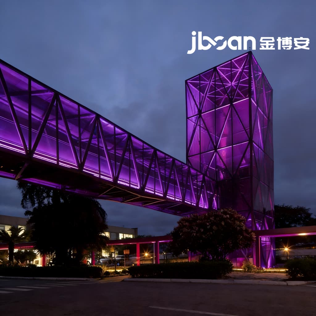 JBOAN金博安全彩霓虹灯雕塑艺术品夜景照明工程级灯具生产厂家