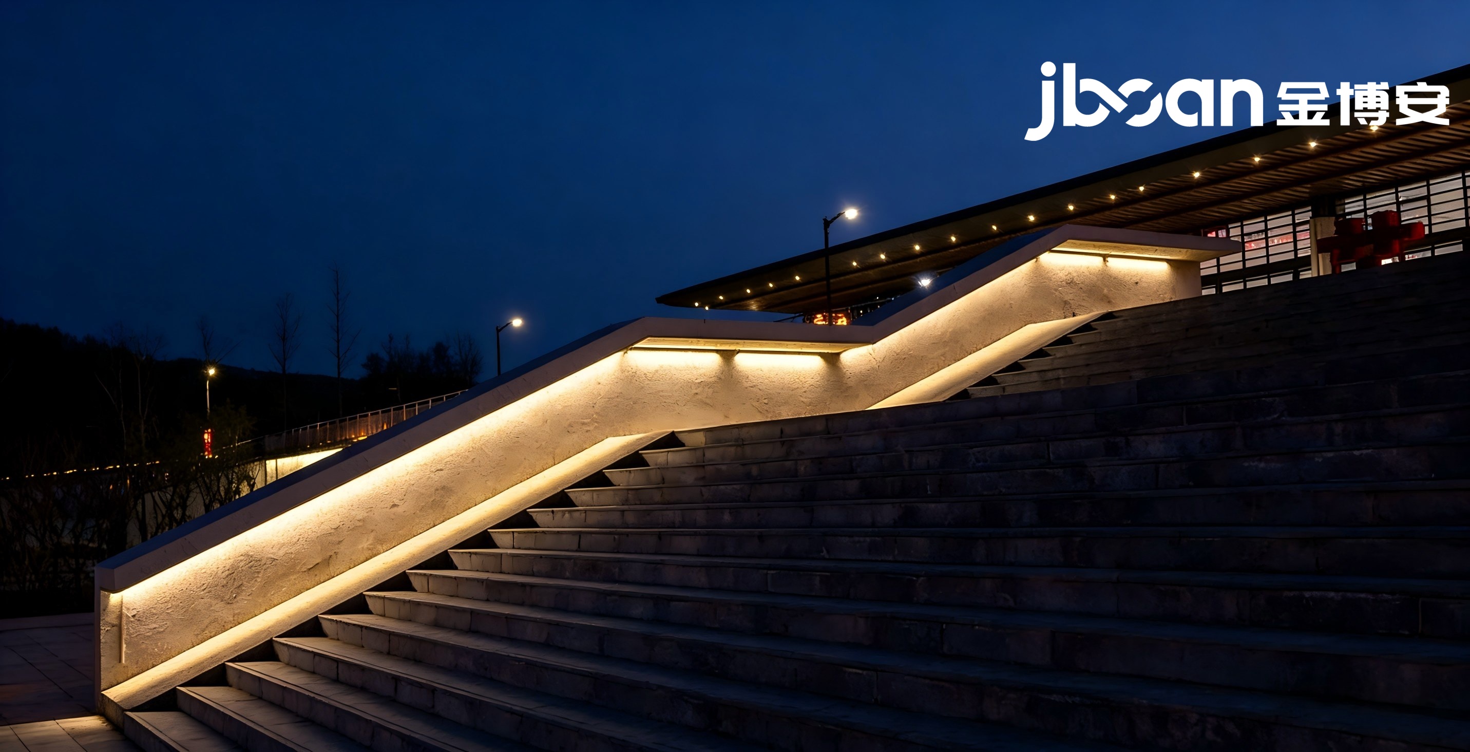 JBOAN金博安全彩灯带广场夜景照明工程级灯具生产厂家