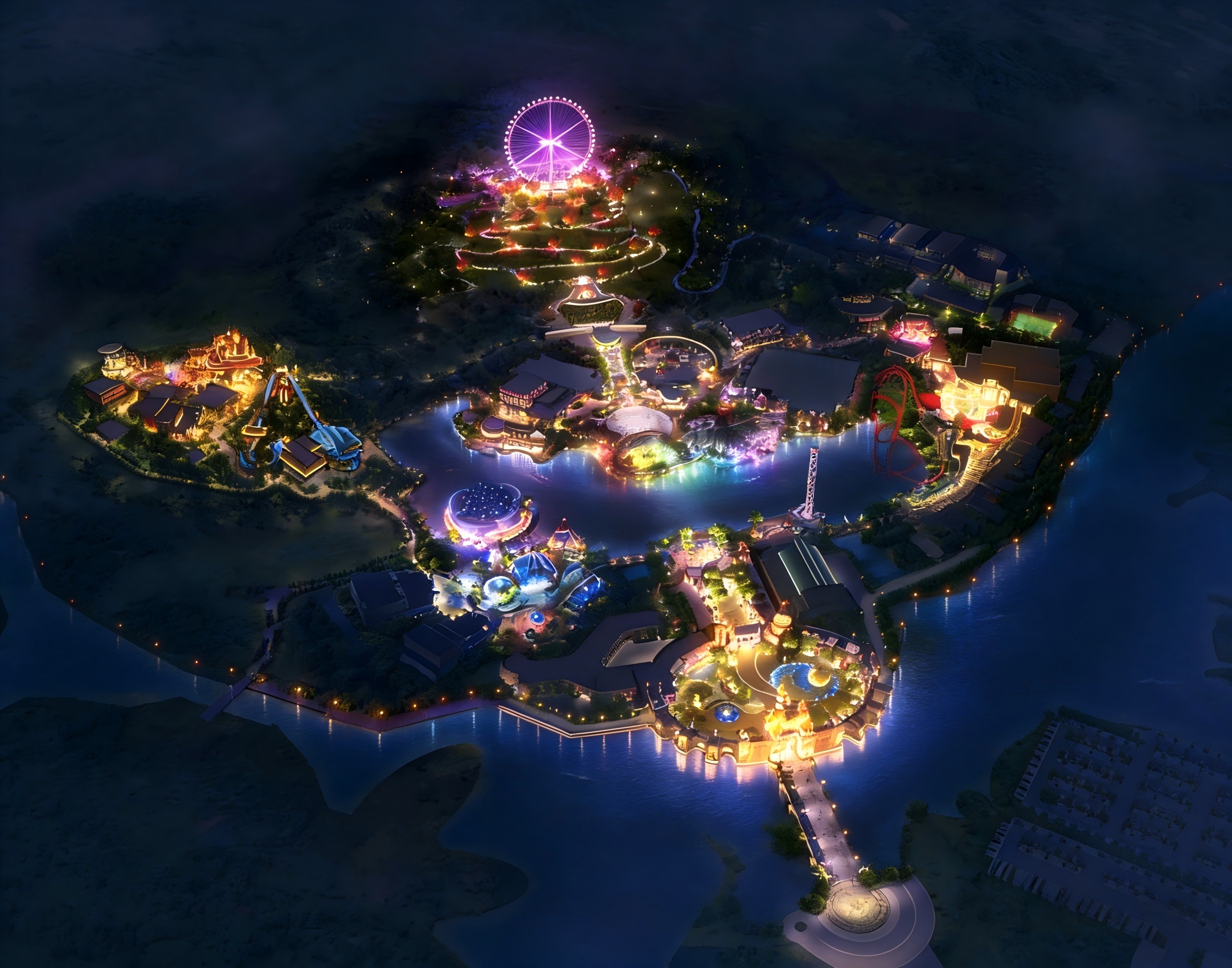 JBOAN金博安霓虹灯高层建筑夜景照明工程级灯具供应厂家