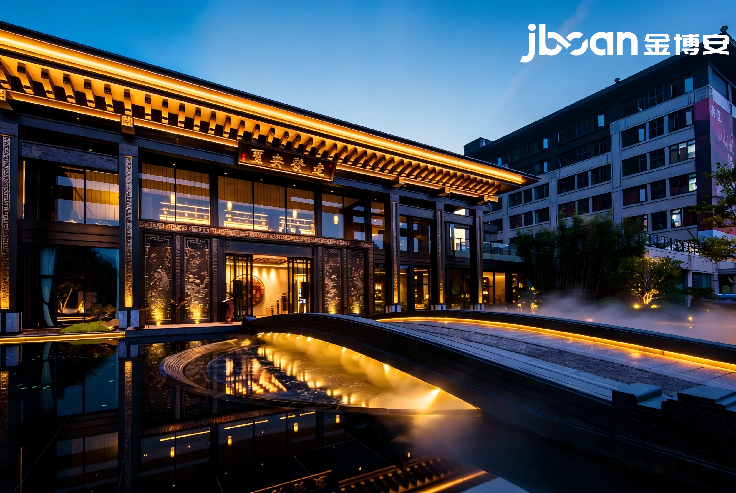 JBOAN金博安全彩洗墙灯超高层夜间照明工程级灯具优质厂家