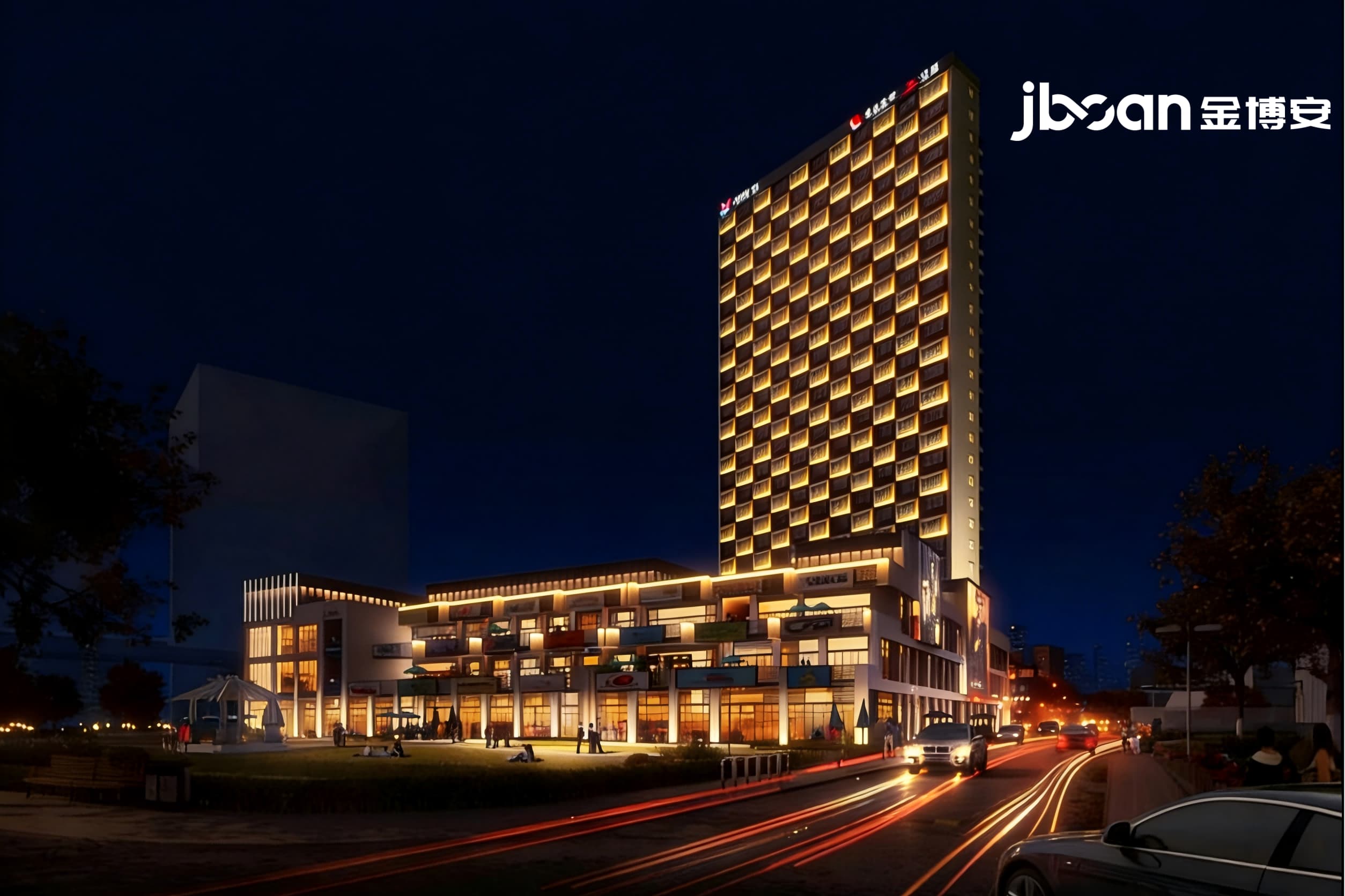 JBOAN金博安全彩洗墙灯市政亮化工程工程级灯具生产厂家