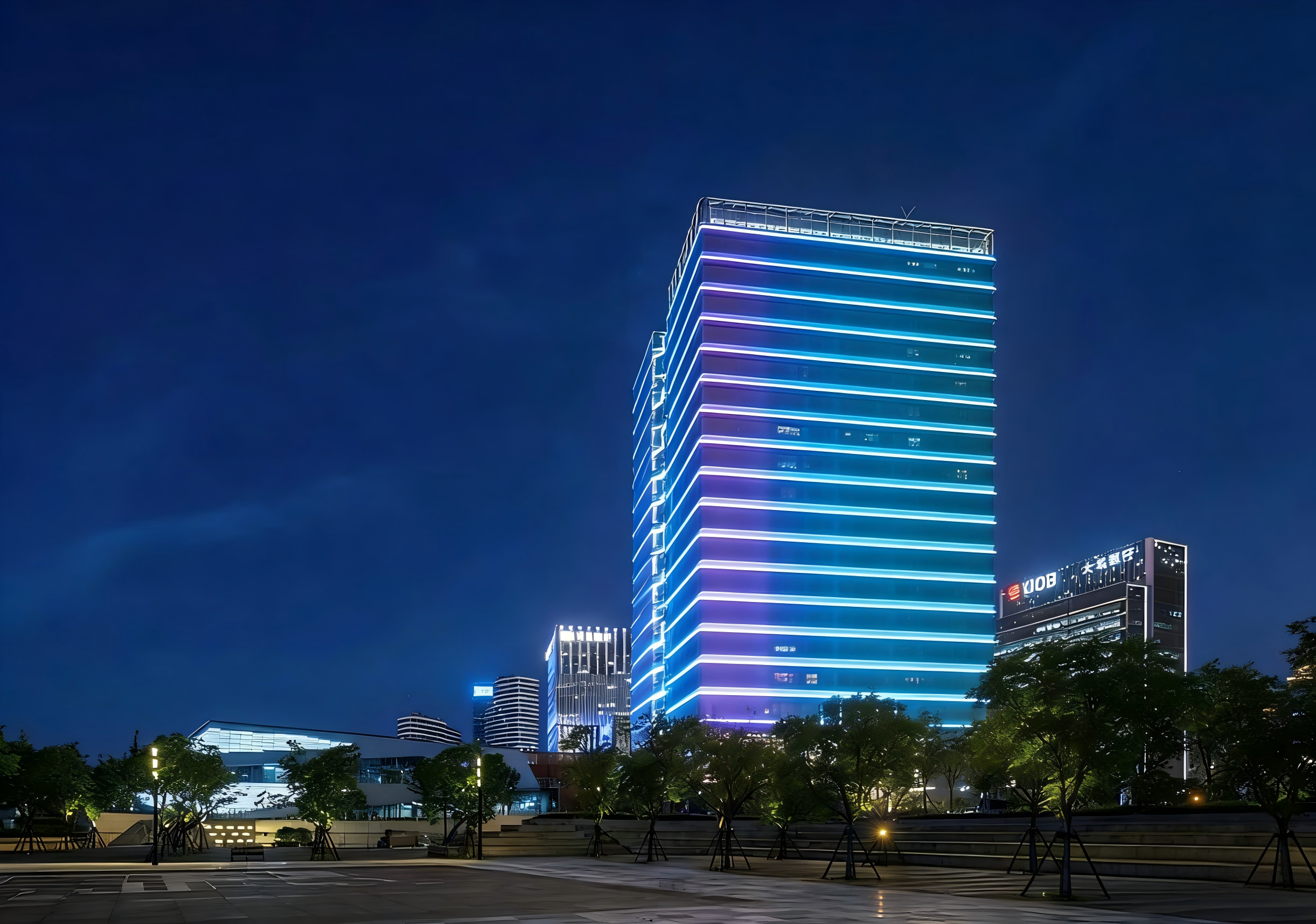 JBOAN金博安RGB洗墙灯工业建筑夜景工程级灯具销售厂家