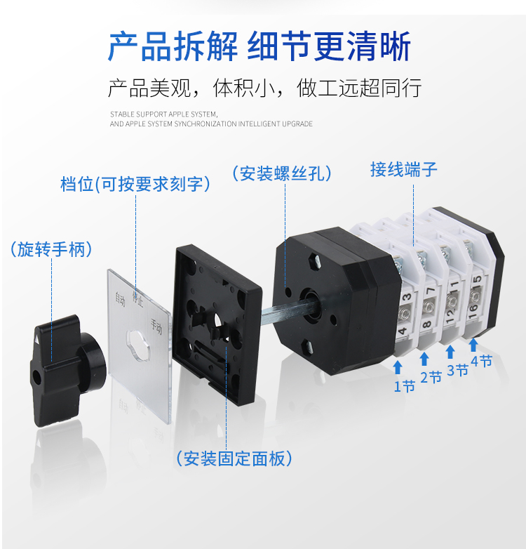 LW39-16B-40B-413/4 BK万能转换开关