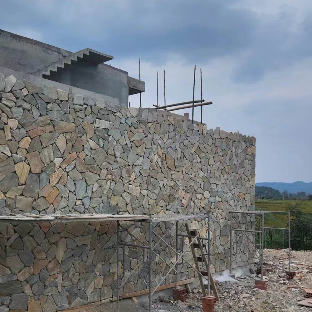 厂家供应粉红色蘑菇石文化石红色石板粉砂岩高粱红片石