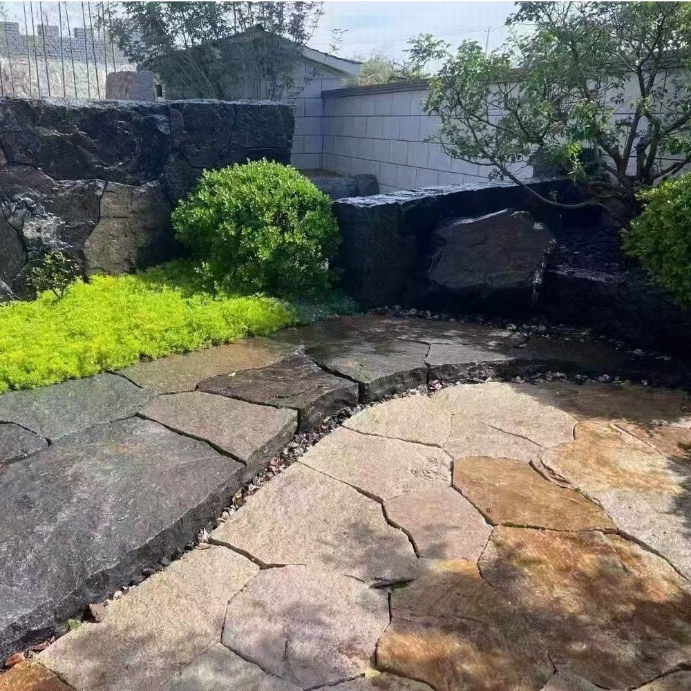 文化石碎拼石天然肌理艺术拼贴展现独特空间美学营造文化氛围融合现代设计巧思每一处纹理都承载自然与人文的完美结合